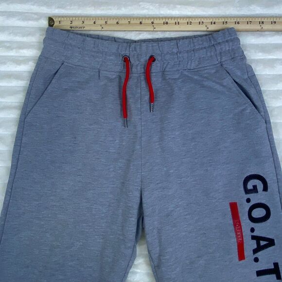 Men’s Galaxy by Harvic G.O.A.T. Athletic Shorts Size L Gray w Red Drawstring NWT - Picture 5 of 7